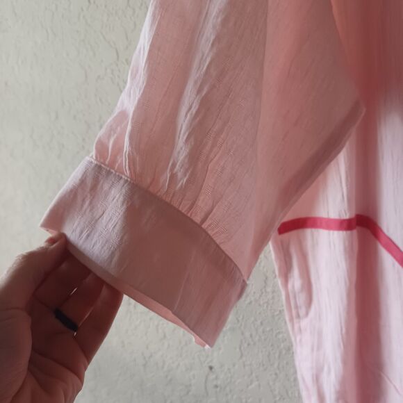 Pomander Place by Tuckernuck Pink Salt Lizzie Coverup Resort wear Tunic Dress XL - Picture 5 of 9